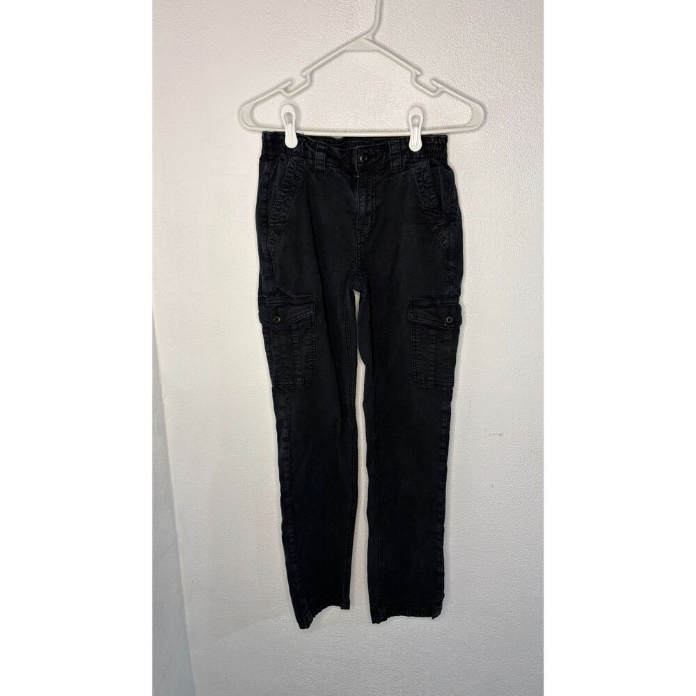 American Eagle Black High-Waisted Stretch Cargo Pants – Size 0